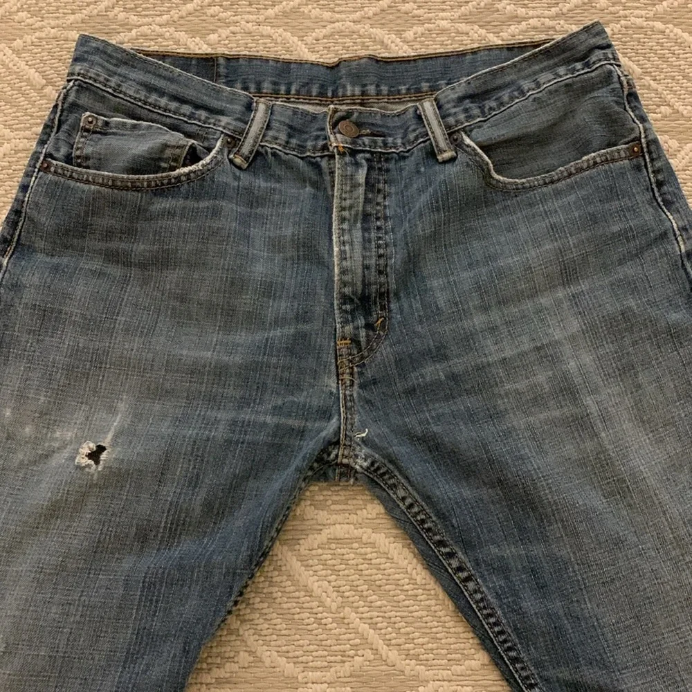 Levi’s 505 Denim Jeans 34 X 30, Red Tag, Button & Zip, See Pics & Description - Picture 8 of 16